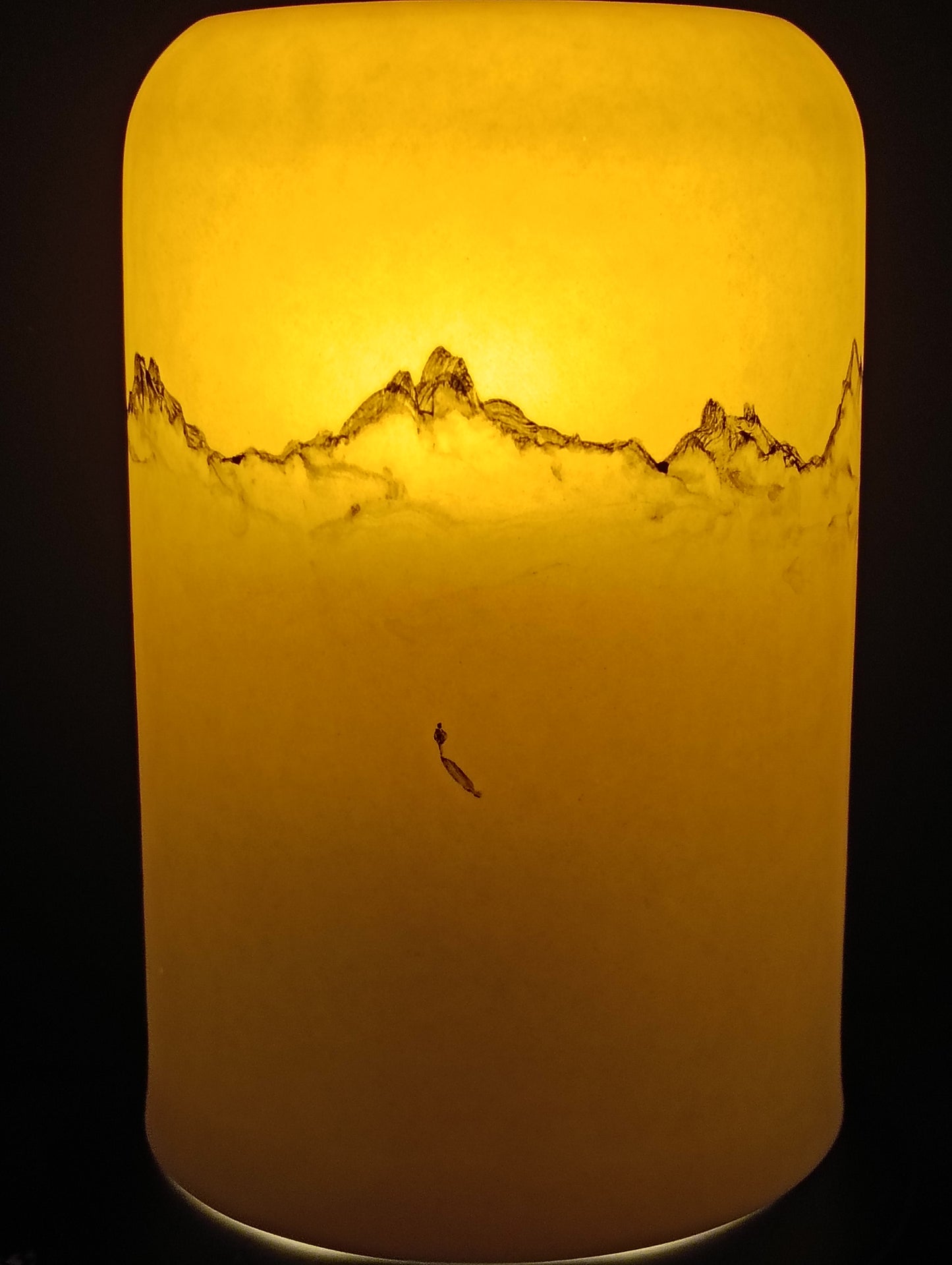 Lampe photophore à poser Montagne