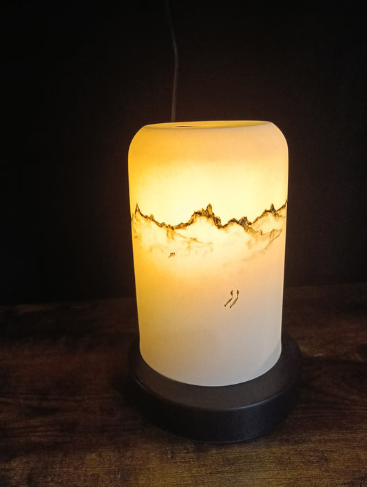 Lampe photophore à poser Montagne